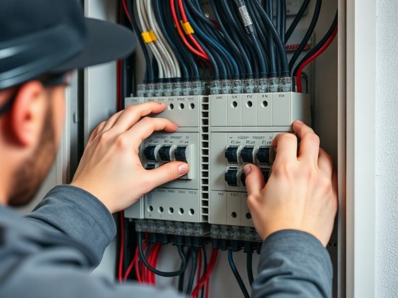 Instalación de tablero eléctrico con breakers en Quito